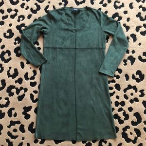 Joh Aurora V Neck Faux Suede Dress